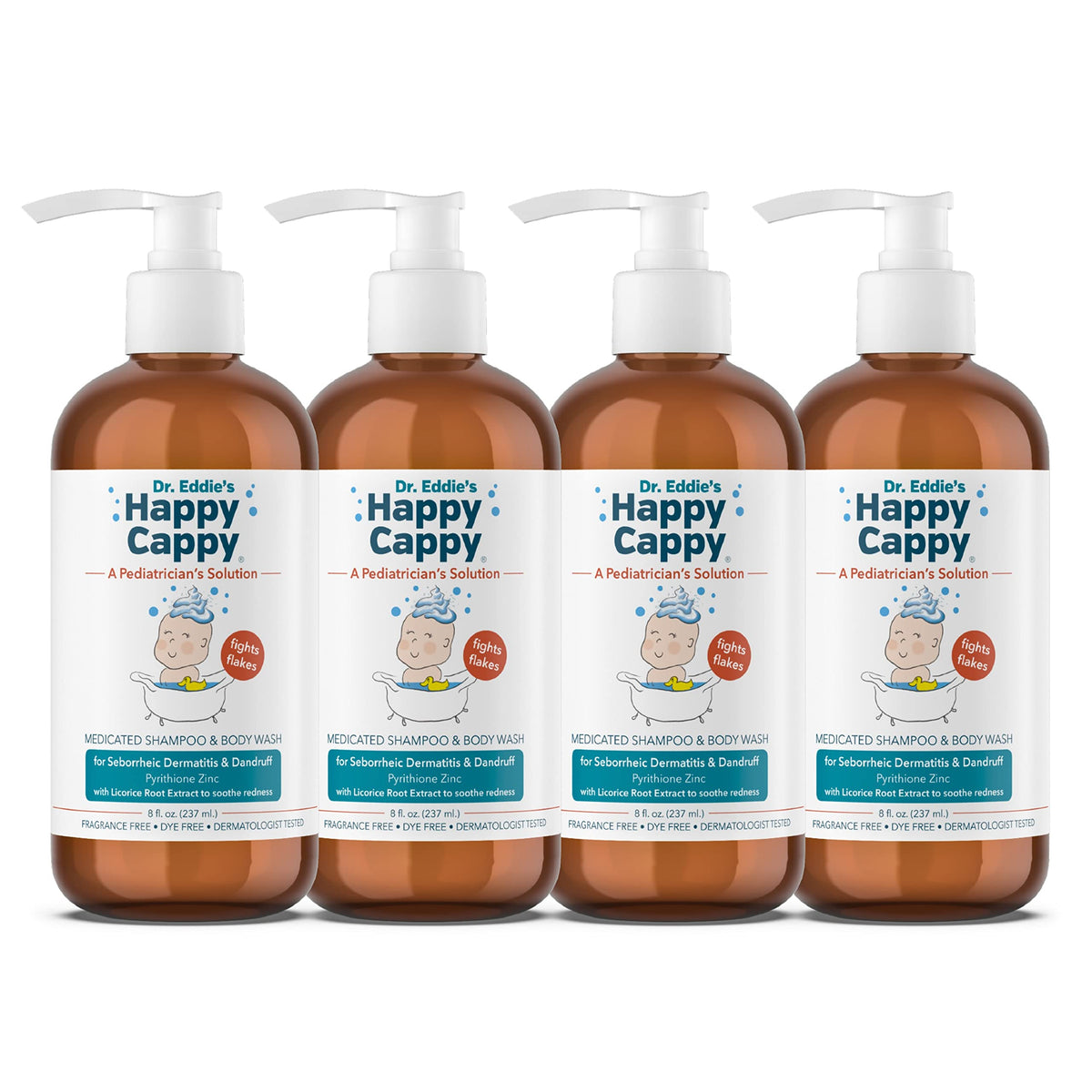 Flacon de shampooing Happy Cappy 8 Fl Oz vue avant