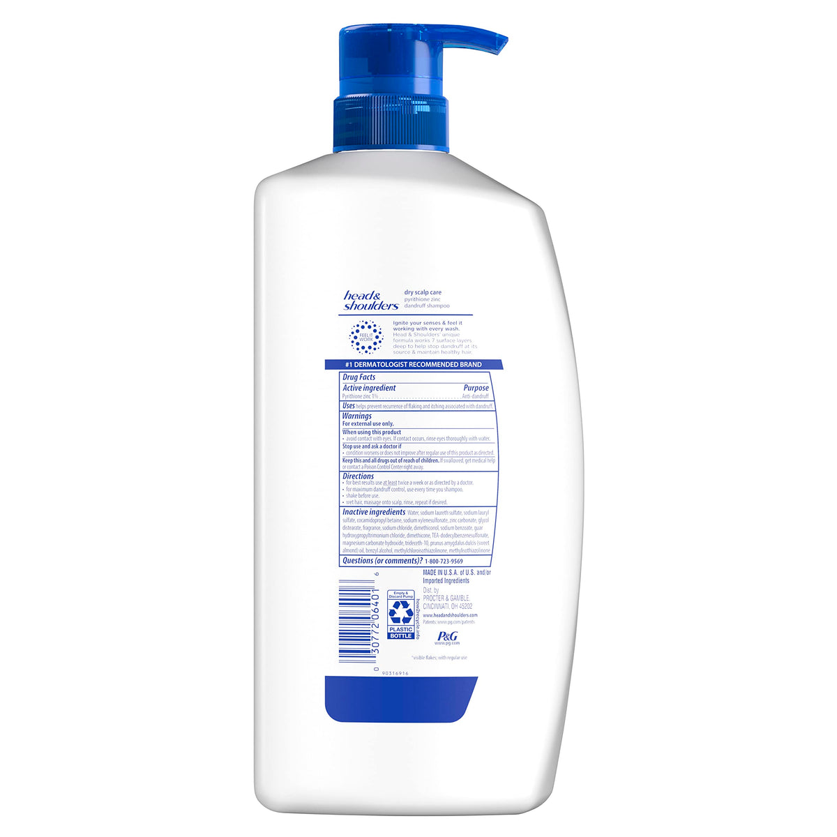 Flacon de shampooing Head & Shoulders sur une étagère