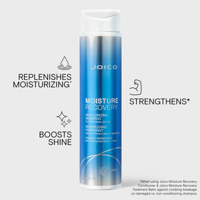 Flacon de shampooing Joico sur fond blanc