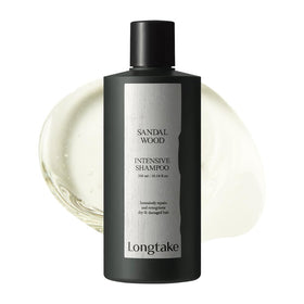 Flacon de shampooing LONGTAKE au bois de santal 300ML vue avant