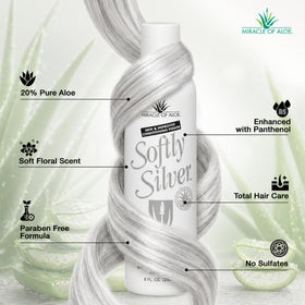 Flacon de shampooing Miracle of Aloe sur un fond neutre