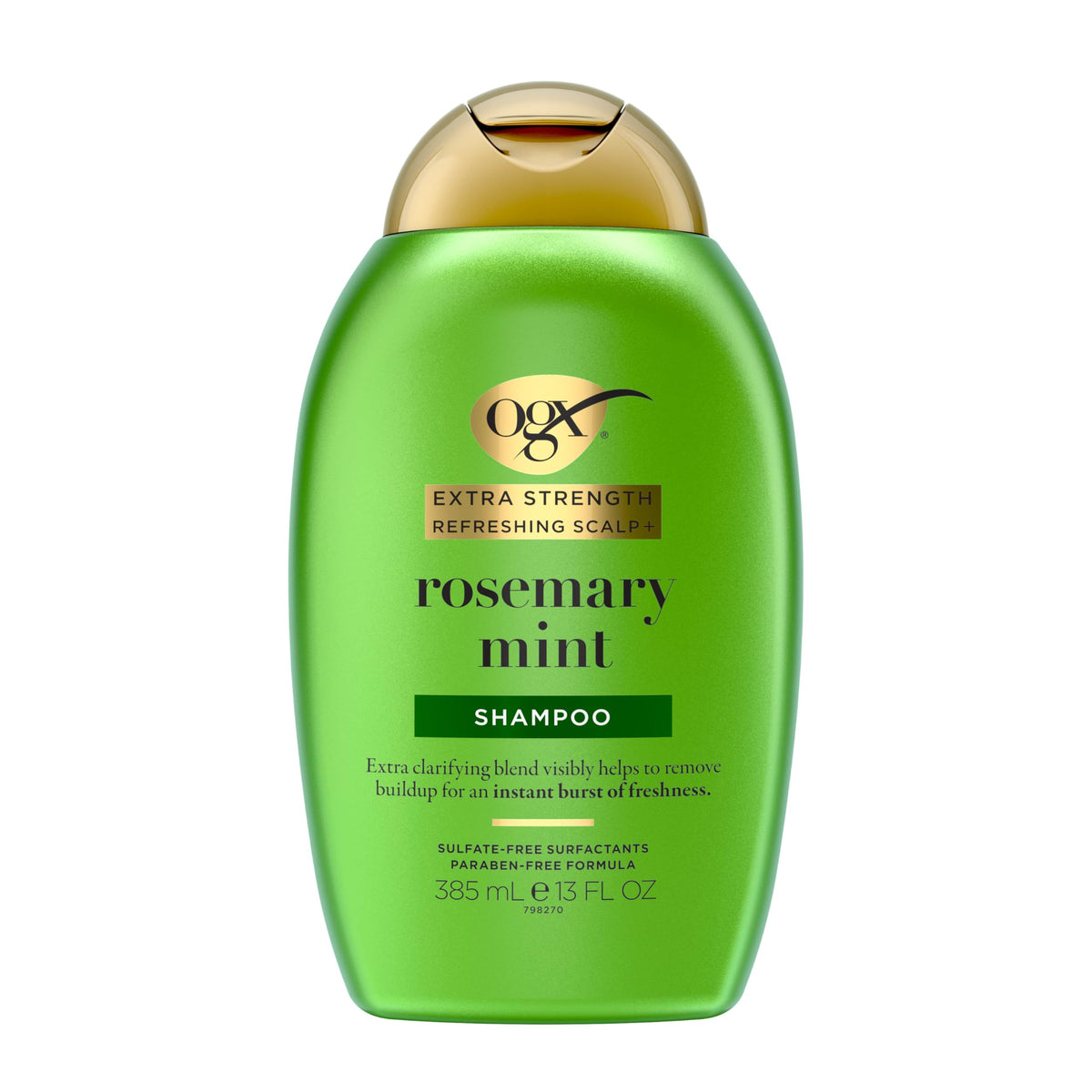 Flacon de shampooing OGX Énergisant au Romarin et Menthe 420g