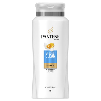 Flacon de shampooing Pantene Classic Clean 20,1 Fl Oz, vue avant