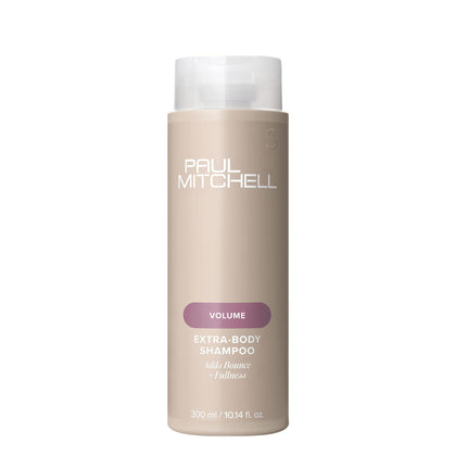 Flacon de shampooing Paul Mitchell Extra-Body 10,14 fl oz vue de face