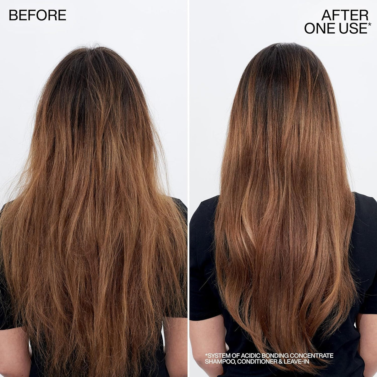 Flacon de shampooing Redken Acide Bonding avec étiquette visible