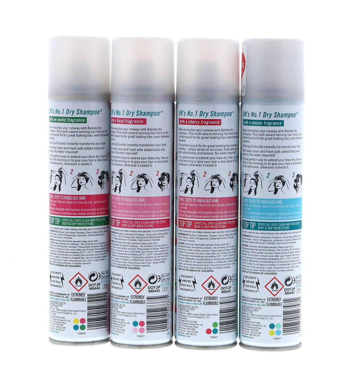 Flacon de shampooing sec Batiste Original 6,73 oz