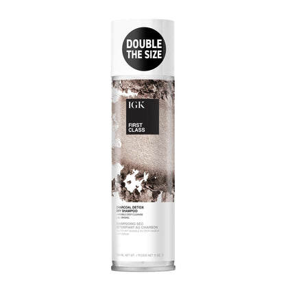 Flacon de shampooing sec IGK au charbon 422g vue de face
