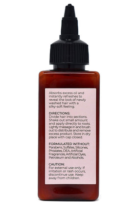 Flacon de Shampooing Sec Poudré Hair Dance ouvert avec poudre visible