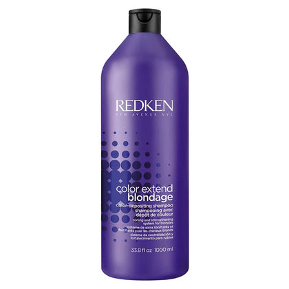 Flacon de shampooing violet Redken Color Extend Blondage 1000ml vue de face