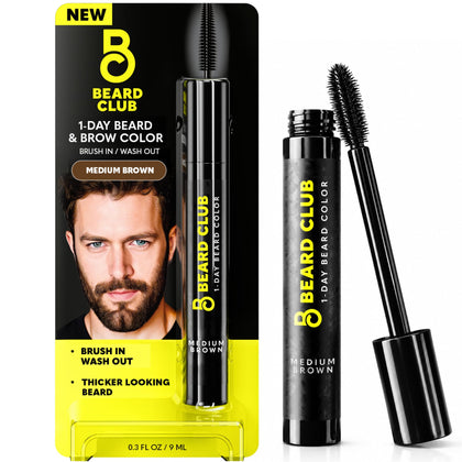 Flacon de teinture éphémère pour barbe Medium Brown de The Beard Club