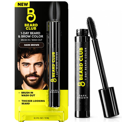 Flacon de teinture temporaire pour barbe brun foncé The Beard Club