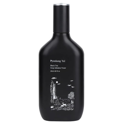 Flacon de tonique noir au thé noir Pyunkang Yul 130ml vue de face