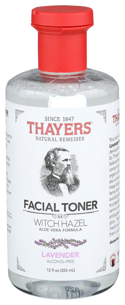 Flacon de tonique THAYERS Aloe Vera Lavande 355 ml vue avant
