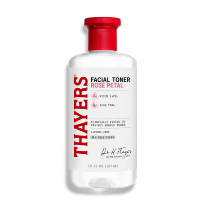 Flacon de tonique visage THAYERS Aloe Vera et Rose 12 Fl Oz