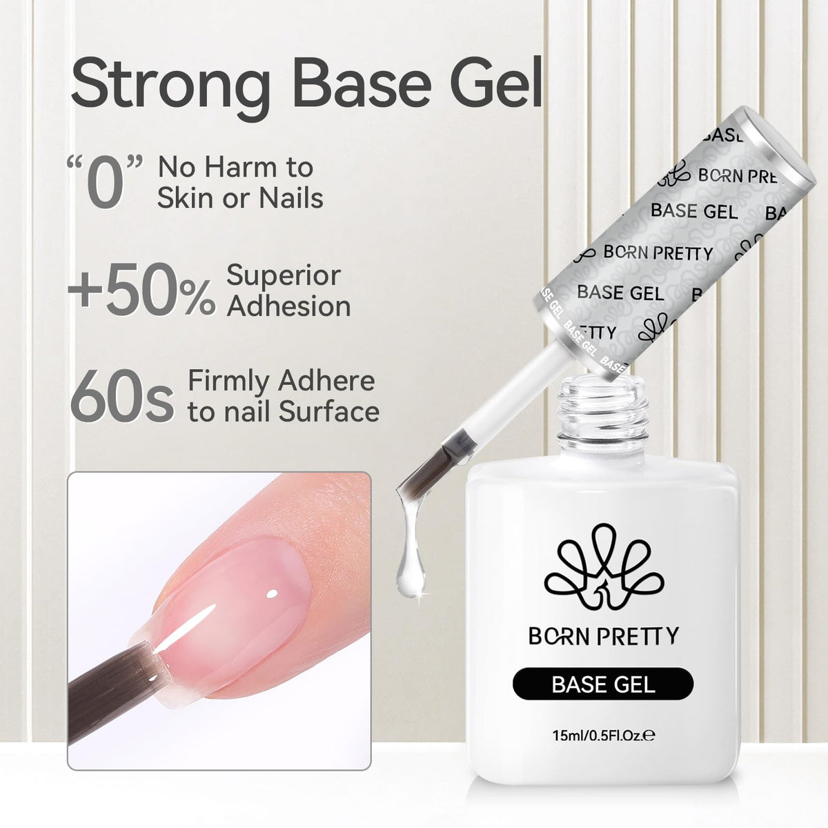 Flacon de top coat brillant Born Pretty 15ml