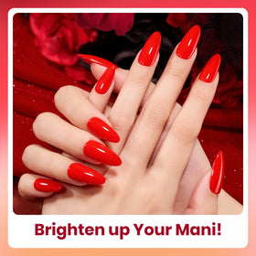 Flacon de vernis à ongles Beetles de 7,5ml couleur rouge profond