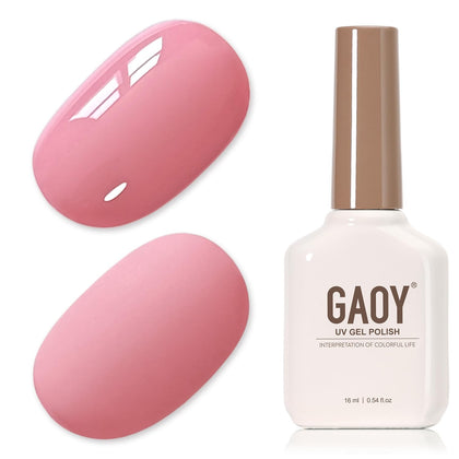 Flacon de vernis à ongles gel GAOY 16ml rose cerise