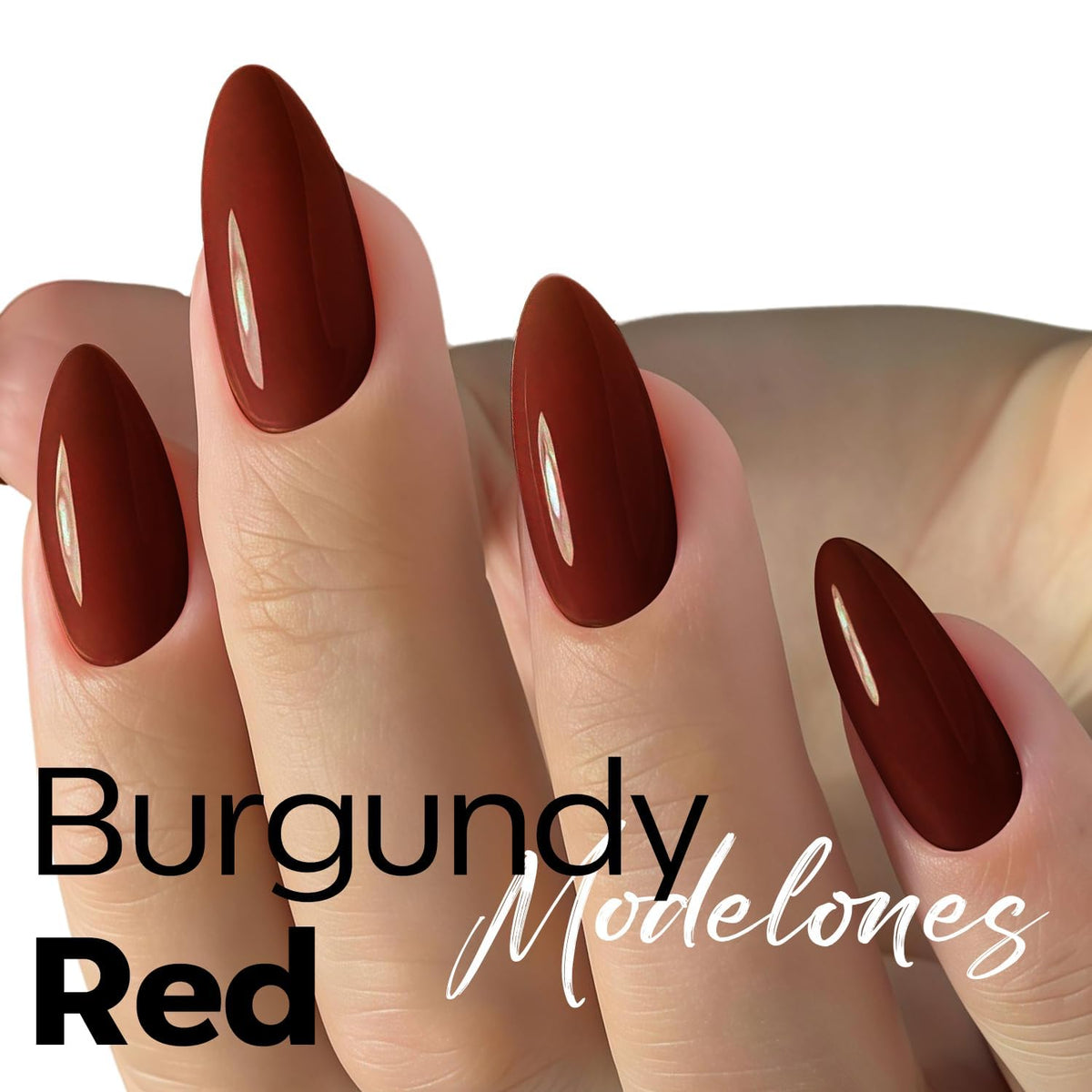 Flacon de vernis à ongles gel rouge modelones 15ml avec brosse