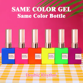 Flacon de vernis en gel bleu Double Rhythm 15 ML