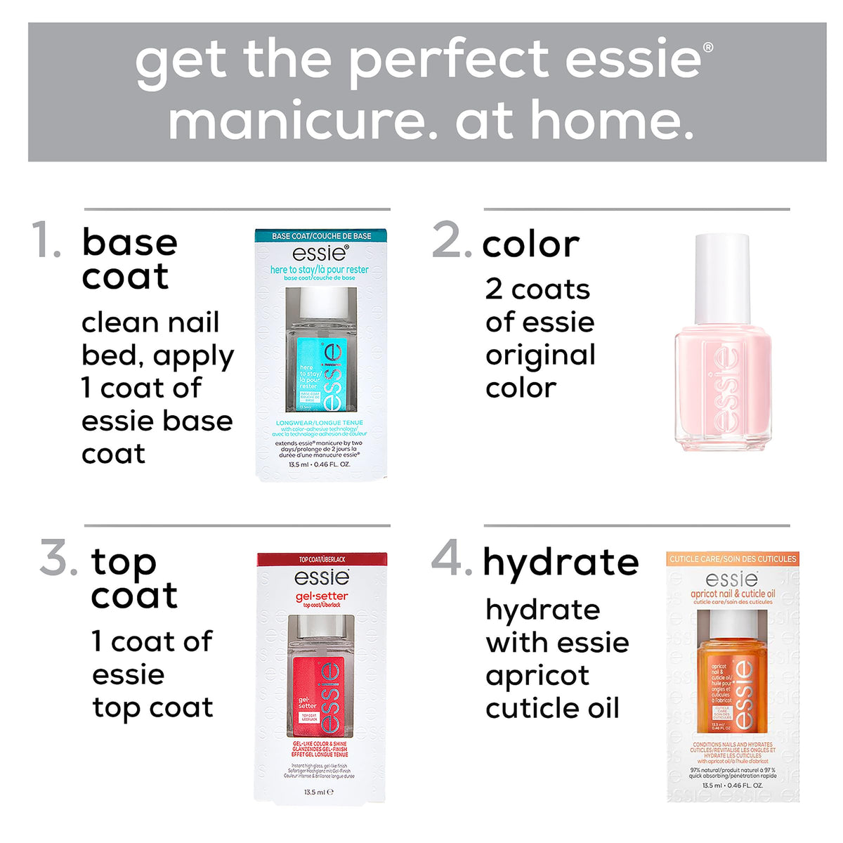 Flacon de vernis essie avec huile d'argan en arrière-plan