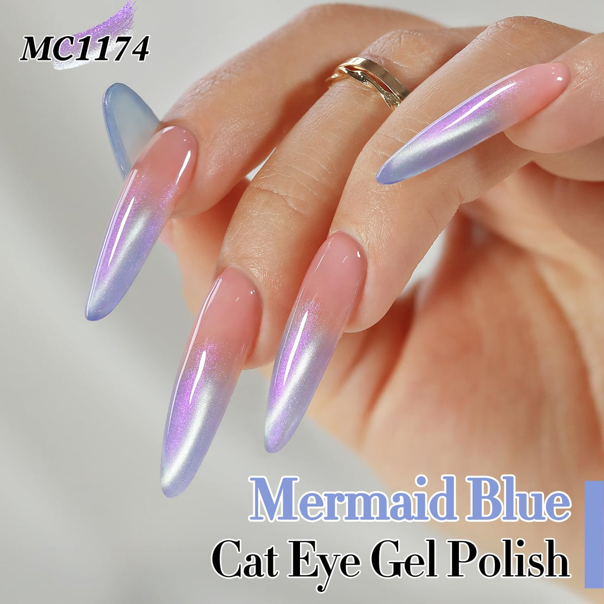 Flacon de Vernis Gel Cat Eye avec effet holographique