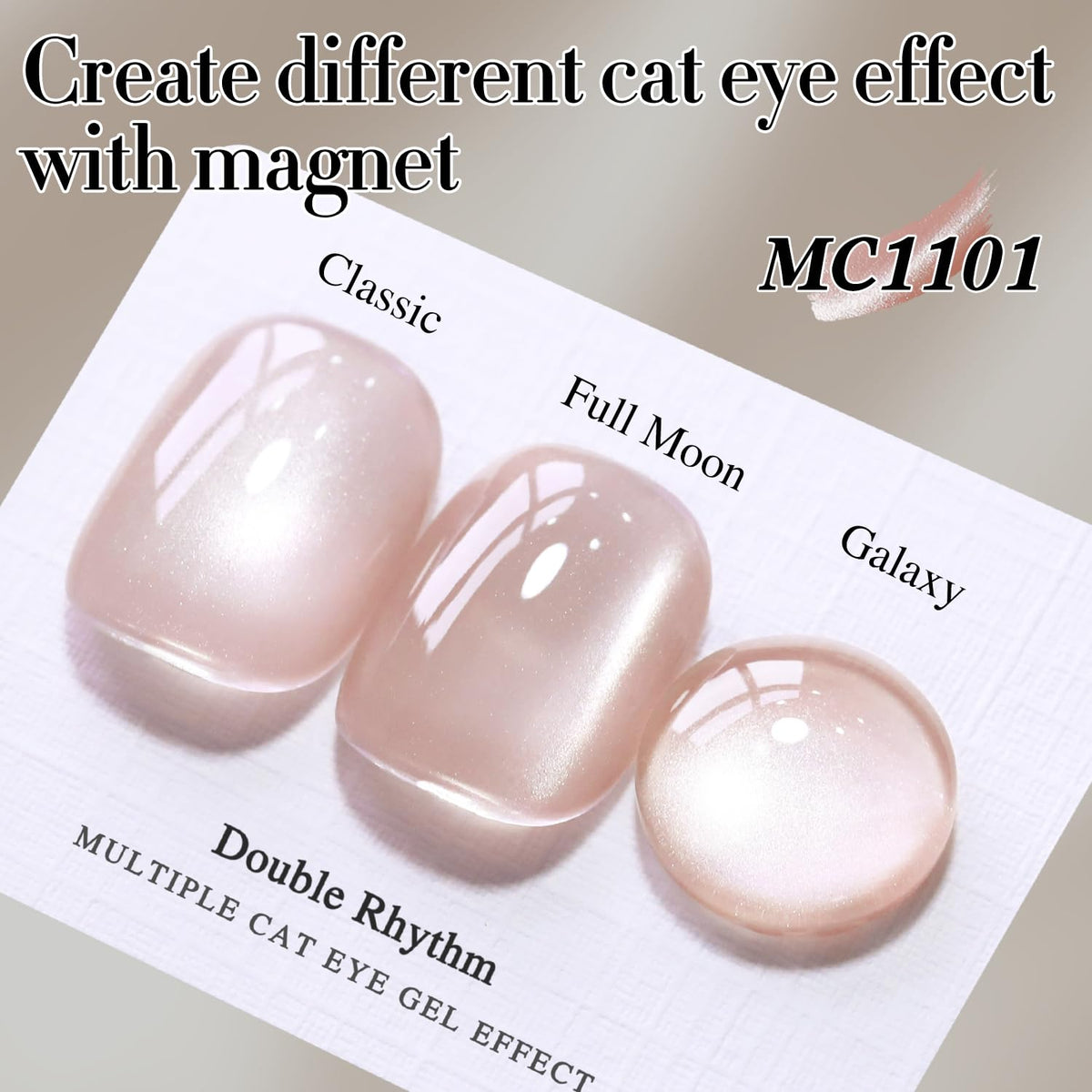 Flacon de vernis gel Cat Eye Double Rhythm avec bouchon