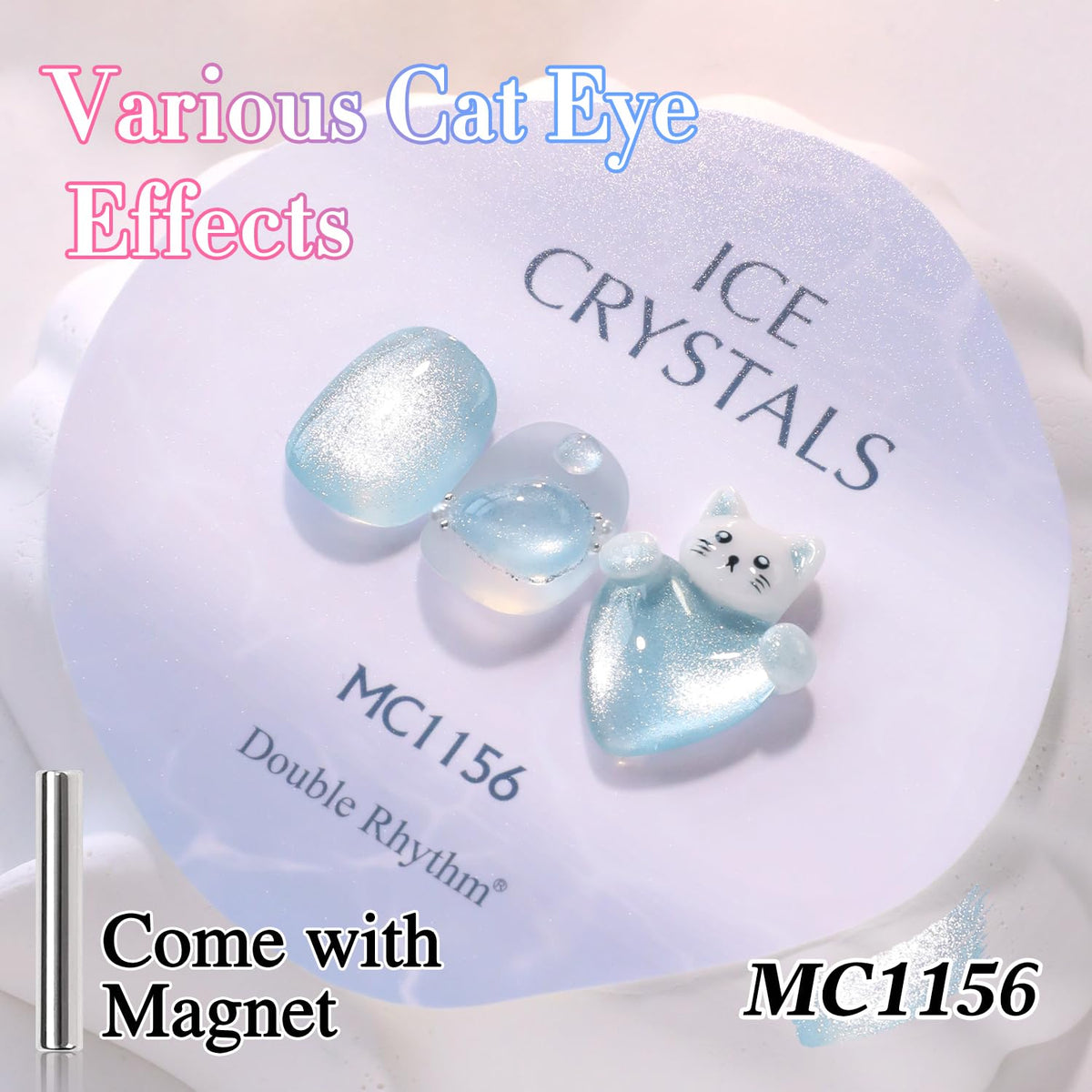Flacon de vernis gel Cat Eye Double Rhythm avec pinceau