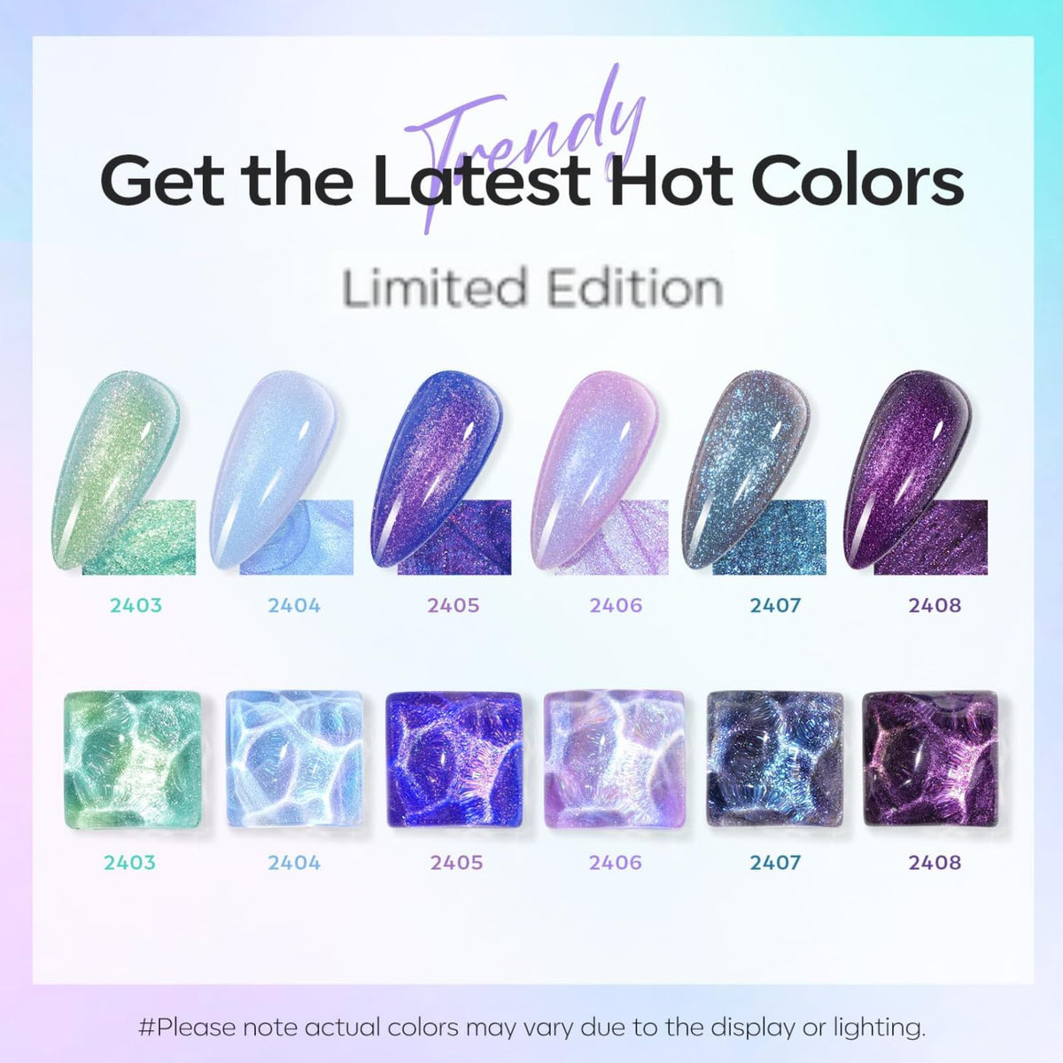 Flacon de vernis gel chameleon bleu de modelones