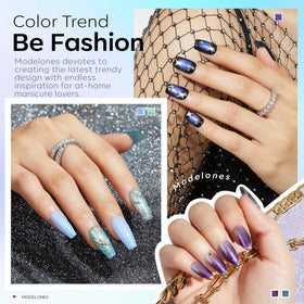 Flacon de vernis gel chameleon violet de modelones