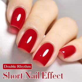 Flacon de vernis gel Double Rhythm 15ML avec étiquette Rouge Corail A1451