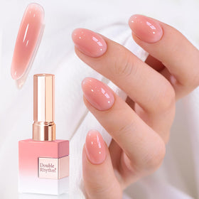 Flacon de vernis gel Double Rhythm 15ml couleur pêche laiteux