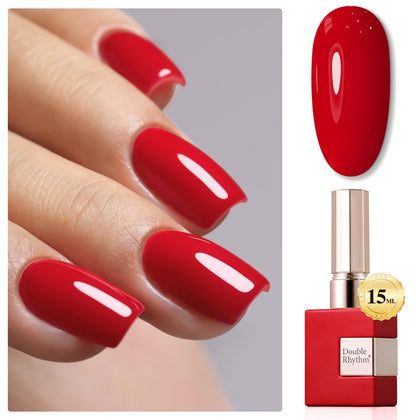 Flacon de vernis gel Double Rhythm 15ml rouge A1399 vue de face