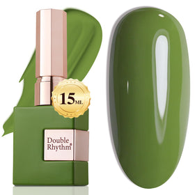 Flacon de vernis gel Double Rhythm 15ml vert A1244 vue de face