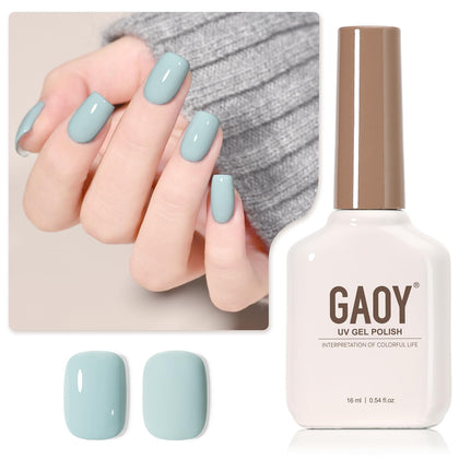 Flacon de vernis gel GAOY 16ml couleur Cadet Blue vue avant