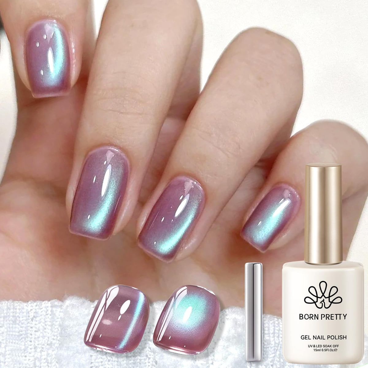 Flacon de vernis gel magnétique Hyacinth Violet 15ml de Born Pretty