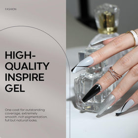 Flacon de vernis gel modelones couleur noir