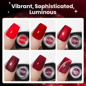 Flacon de vernis gel rouge profond de 7,5 ml