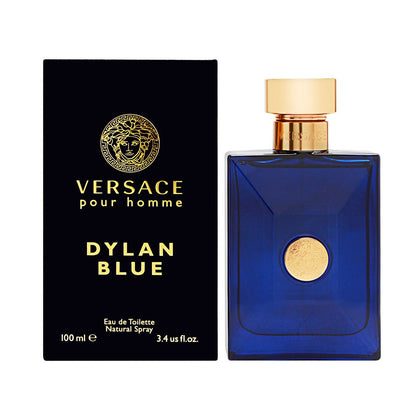 Flacon de Versace Pour Homme Dylan Blue 100 ml vue de face