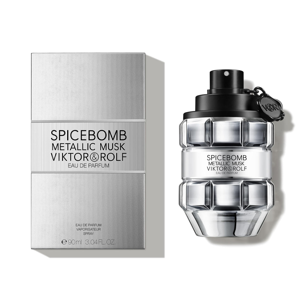 Flacon de Viktor&Rolf Spicebomb Metallic Musk 90ml arrière