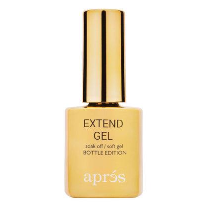 Flacon doré de 15 ml de Gel Extend APRÉS avec bouchon en haut