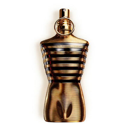 Flacon du Jean Paul Gaultier Le Male Elixir Parfum 200ml avec capuchon métallique