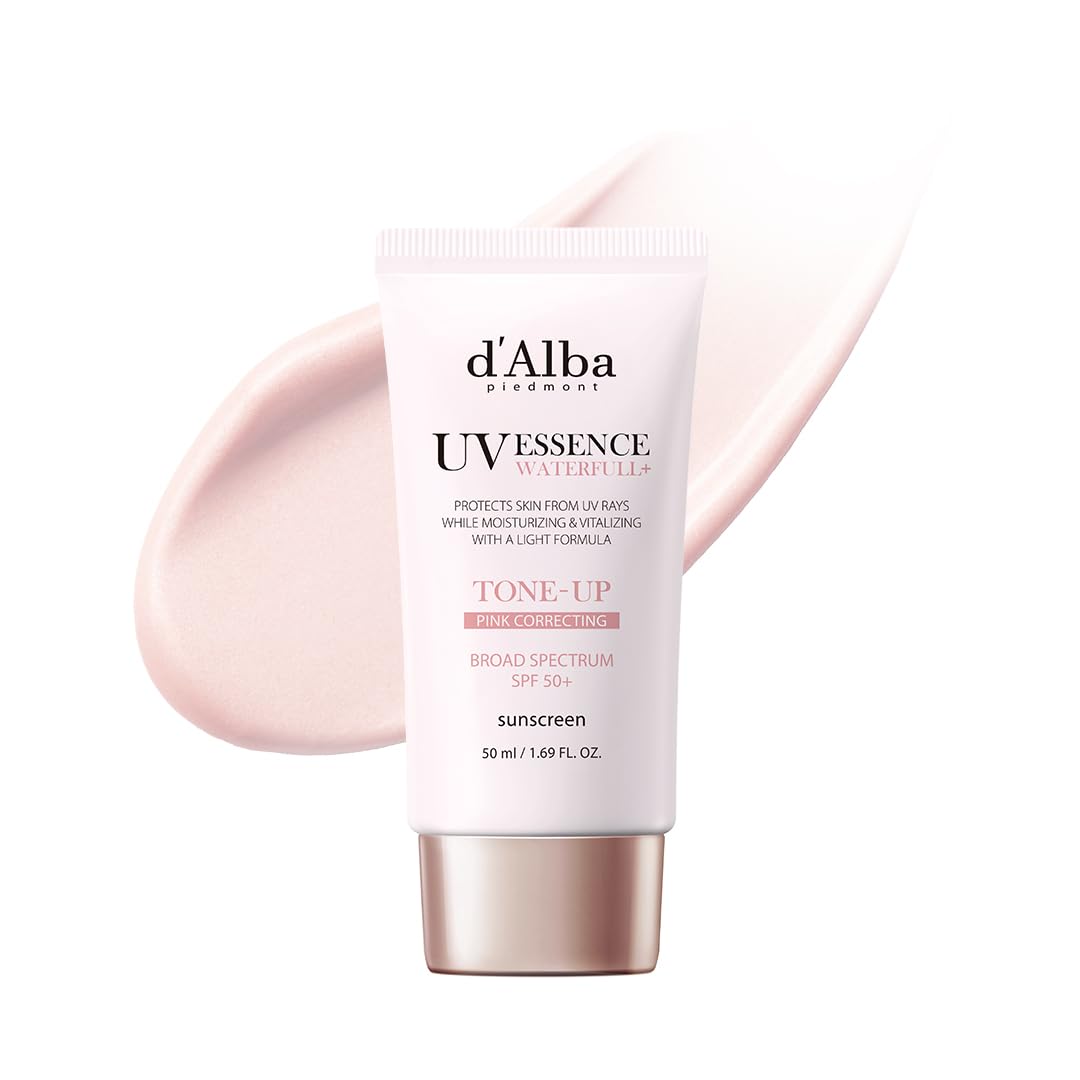 Flacon du sérum solaire Waterfull Tone-Up de d'alba Piedmont vue de face