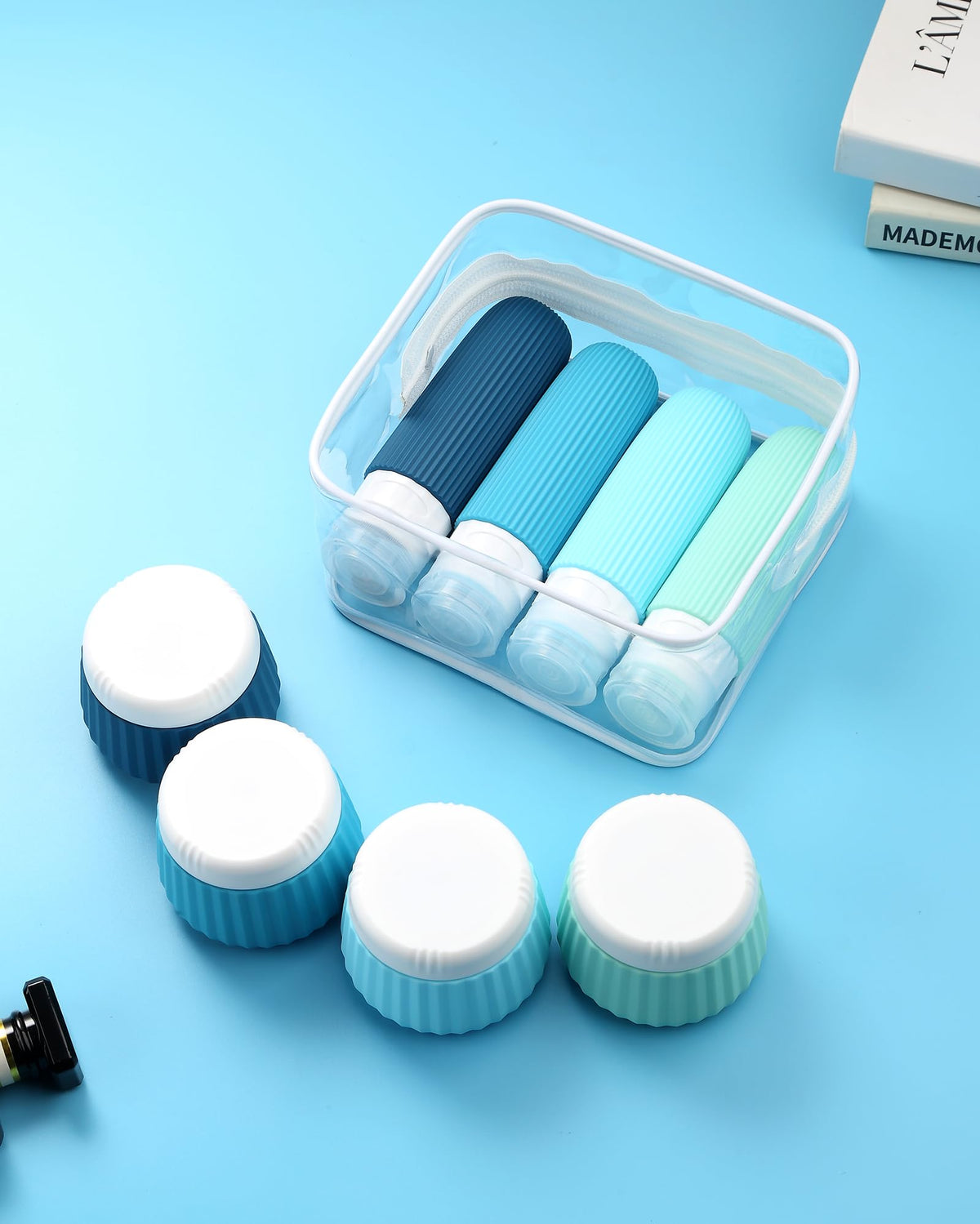 Flacon en silicone Mrsdry en action lors d'un voyage
