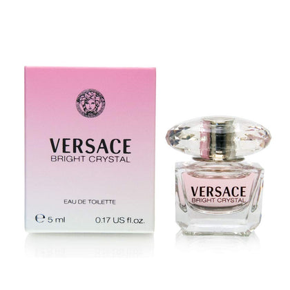 Flacon mini de 5mL de l'Eau de Toilette Bright Crystal de Versace