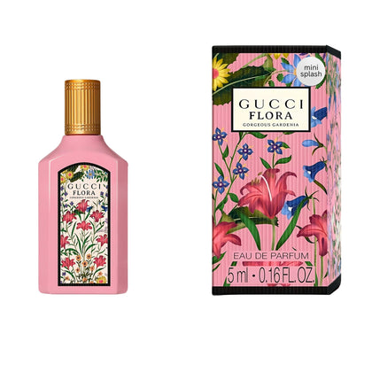 Flacon mini Gucci Flora Gorgeous Gardenia 0,16 oz vue de face