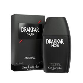 Flacon noir mat de Drakkar Noir de Guy Laroche, 50ml, vue de face