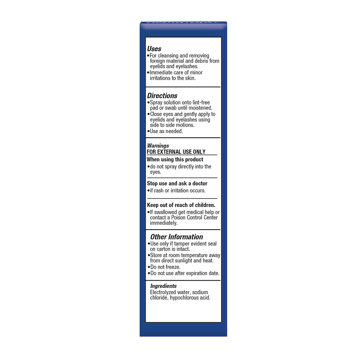 Flacon OCuSOFT HypoChlor 60 ml avec pulvérisateur