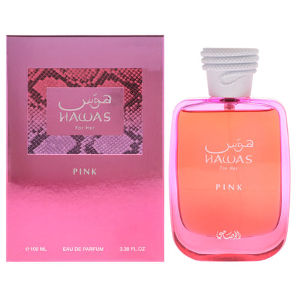 Flacon RASASI Hawas Pink eau de parfum 100ml vue de face