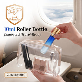 Flacon roll-on en verre PrettyCare avec bille en acier inoxydable