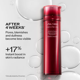 Flacon Shiseido Eudermine 145 mL avec bouchon en vue de dessus